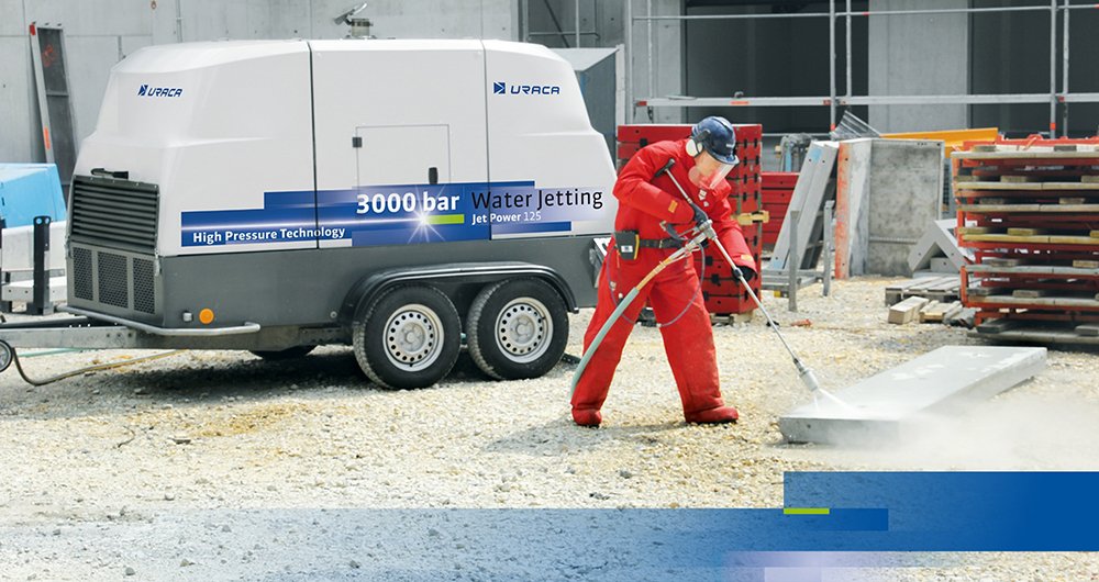 Uma variedade de soluções de limpeza com água de alta pressão da Aqua Jet 2011