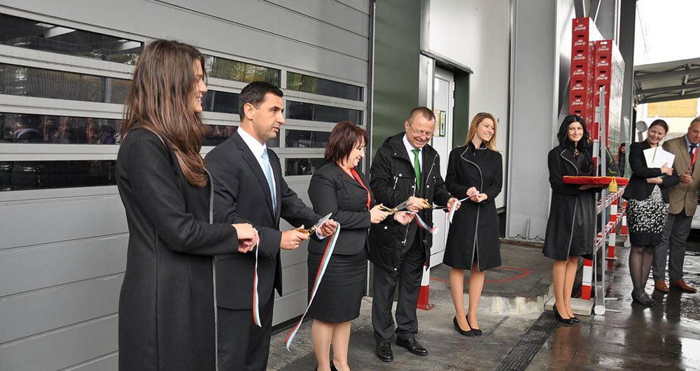 O armazém verde para produtos acabados de Zagorka foi inaugurado oficialmente